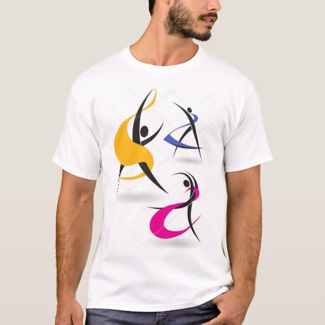 Pegatinas de baile - Camiseta de movimiento enérgi (Anverso)