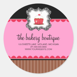 Pegatinas de Bakery Boutique Business