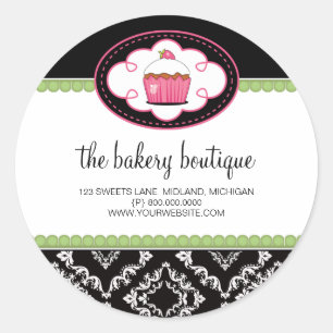 Pegatinas de Bakery Boutique Business