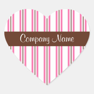 Pegatinas de Bakery Business Heart