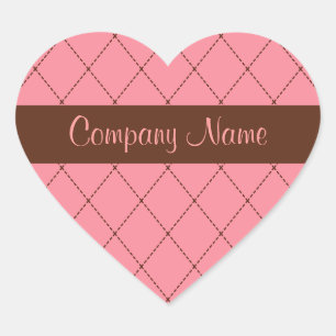 Pegatinas de Bakery Business Heart