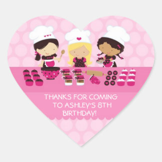 Pegatinas de Baking Fiesta a favor del corazón per