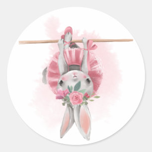 Pegatinas de Ballerina Floral Bunny