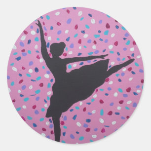 Pegatinas de Ballerina Silhouette