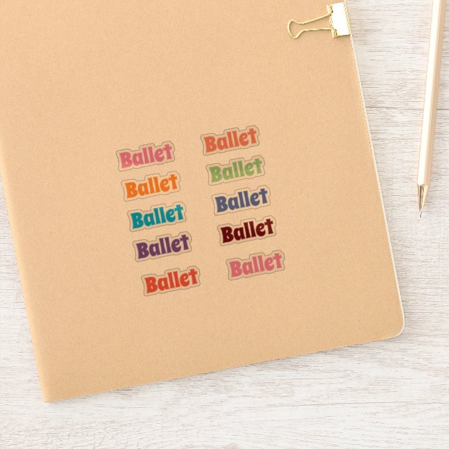 Pegatinas de ballet (Cuaderno)
