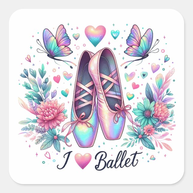 Pegatinas de Ballet Bailarina (Anverso)