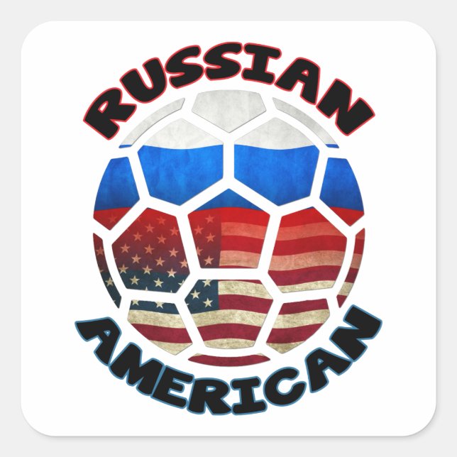 Pegatinas de baloncesto de fútbol americano de Rus (Anverso)