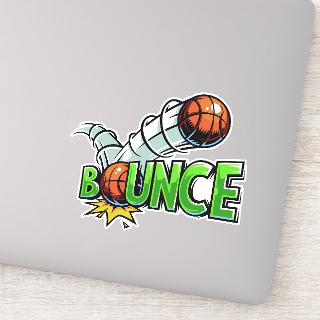 PEGATINAS de baloncesto de personalizado de BOUNCE (Detalle)