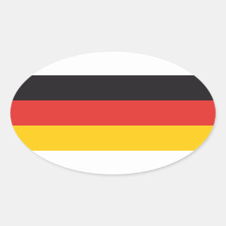 Pegatinas de bandera de Alemania x20 óvalo bandera