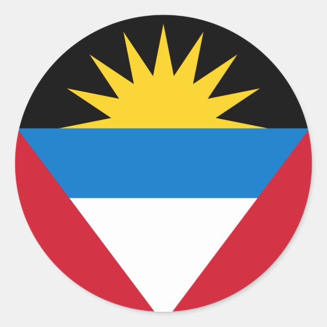 pegatinas de bandera de antigua y barbuda (Anverso)