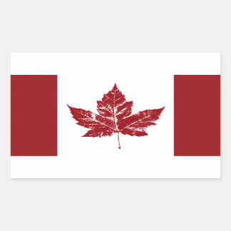 Pegatinas de bandera de Canadá de Guay retro recue