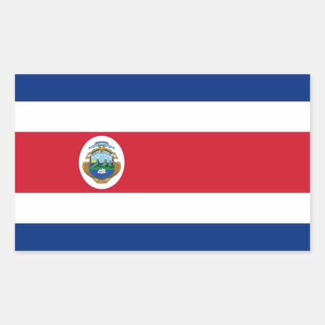 Pegatinas de bandera de Costa Rica (Anverso)