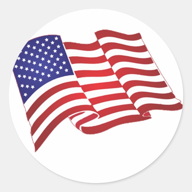 Pegatinas de Bandera de Estados Unidos (Anverso)