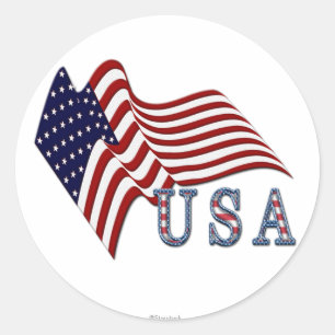 Pegatinas de Bandera de Estados Unidos