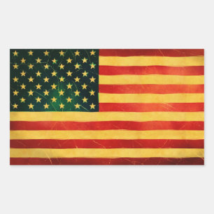 Pegatinas de Bandera de Estilo Vintage de Estados 