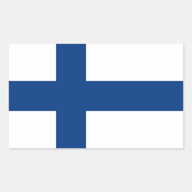 Pegatinas de bandera de Finlandia (Anverso)