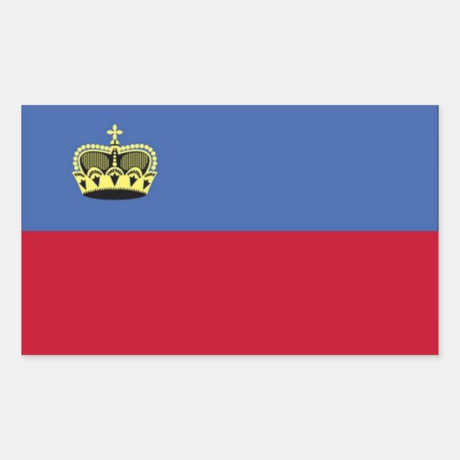 Pegatinas de Bandera de Liechtenstein (Anverso)