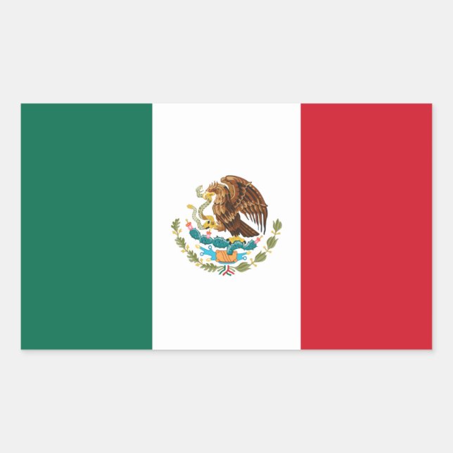 Pegatinas de bandera de México (Anverso)