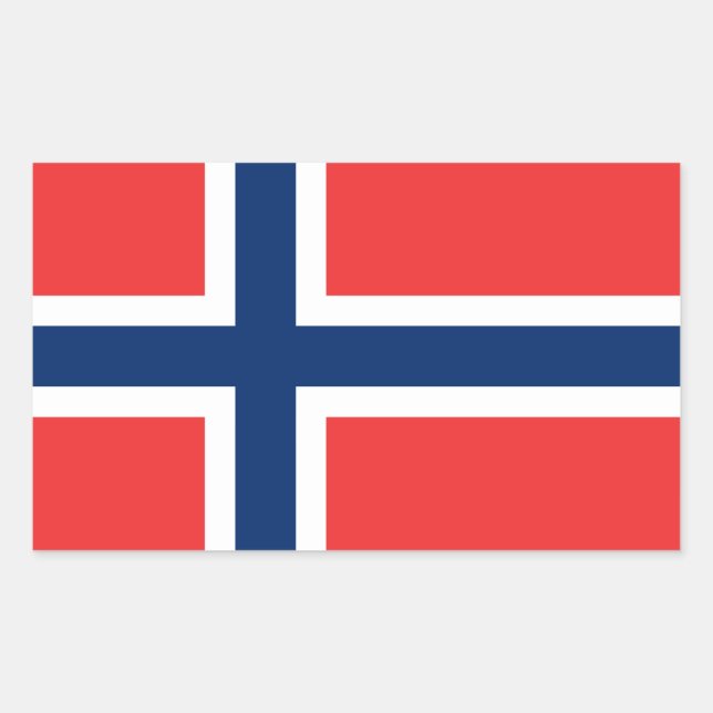 Pegatinas de bandera de Noruega (Anverso)