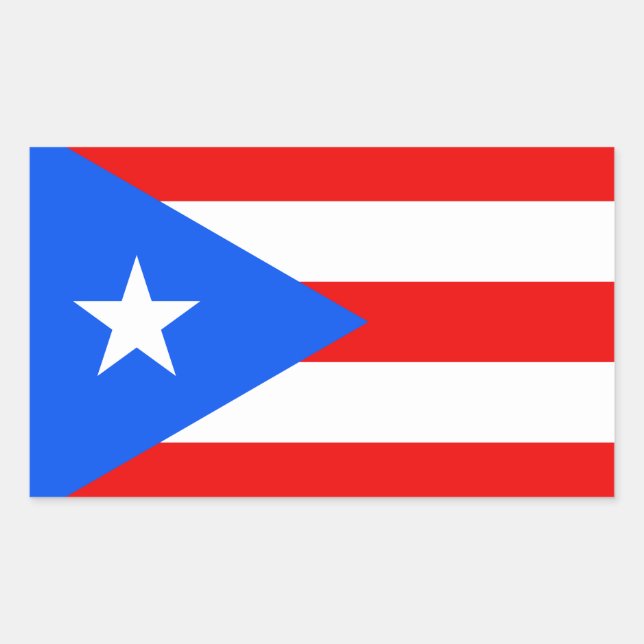 Pegatinas de bandera de Puerto Rico (Anverso)