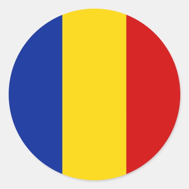 Pegatinas de bandera de Rumania (Anverso)