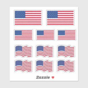 Pegatinas de banderas americanas