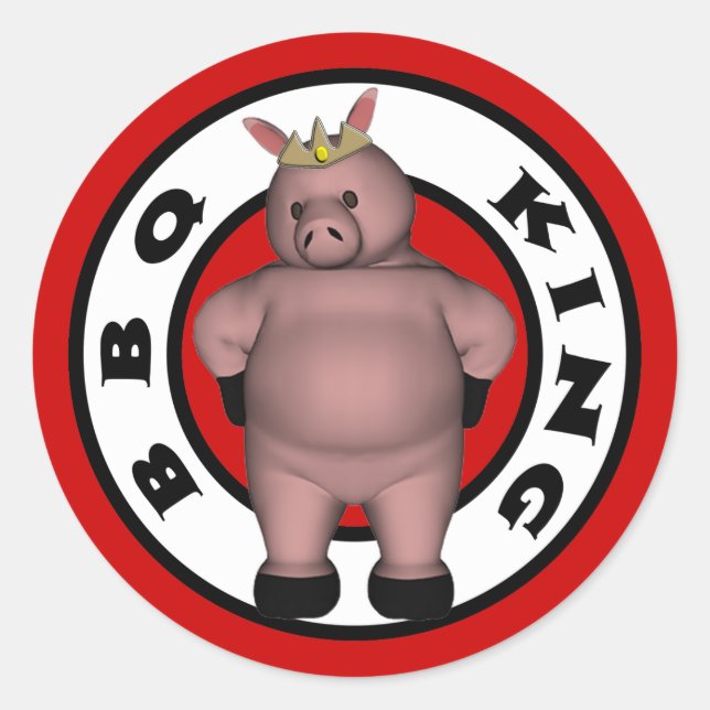 Pegatinas de BBQ King (Anverso)