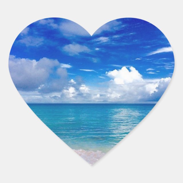 Pegatinas de Beach Heart (Anverso)