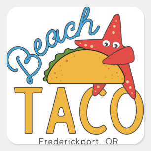 Pegatinas de Beach Taco