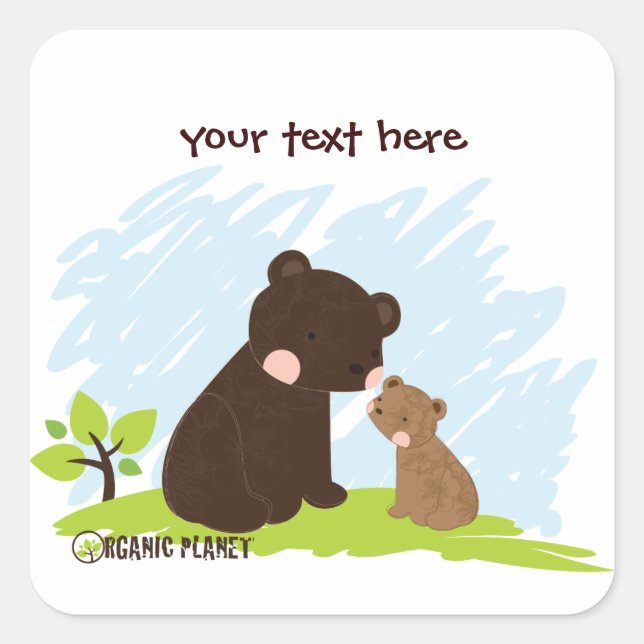 Pegatinas de Bears Organig Planet (Anverso)