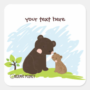 Pegatinas de Bears Organig Planet