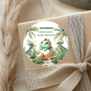 Pegatinas de Bebé Dinosaurio Pequeño para la Ducha