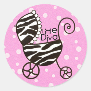 pegatinas de bebé "Little Diva"