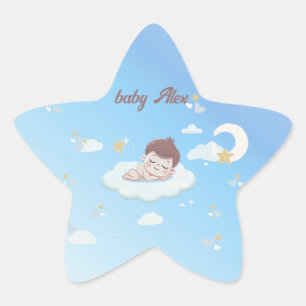 Pegatinas de bebés personalizados - soñadores y pe