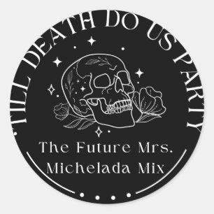 Pegatinas de Bebida Hasta que la Muerte nos Separe