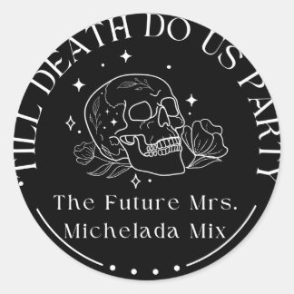 Pegatinas de Bebida Hasta que la Muerte nos Separe