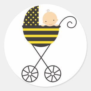 Pegatinas de Bee Baby Stroller