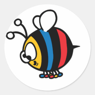 Pegatinas de Bee Personalizado Whimisical