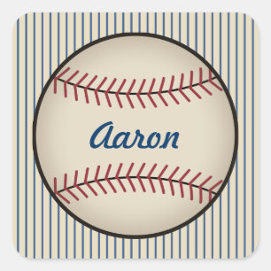 Pegatinas de béisbol azules personalizadas