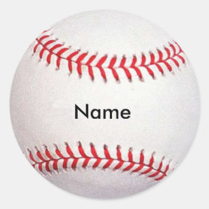 Pegatinas de béisbol con nombre personalizado