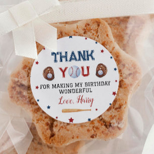 Pegatinas de béisbol Labels Birthday Baby Shower
