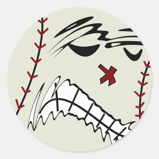 Pegatinas de béisbol o Softball (Anverso)