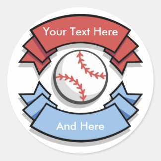 Pegatinas de béisbol personalizados por personaliz