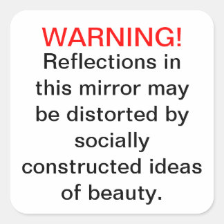 Pegatinas de belleza construidos socialmente