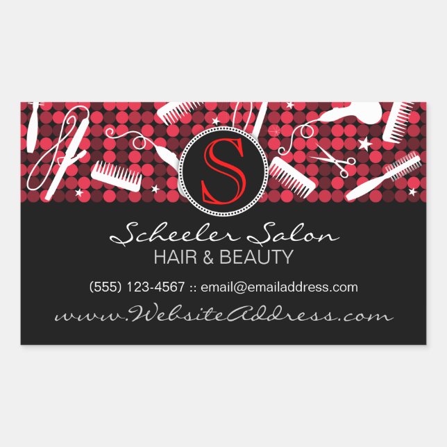 Pegatinas de belleza y pelo de Personalizado de Ho (Anverso)