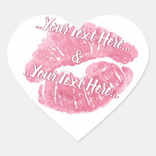 Pegatinas de besos Amor romántico y pegatinas de b