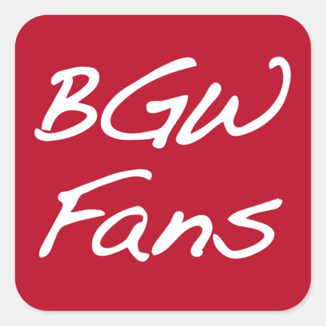 Pegatinas de BGWFans (Anverso)