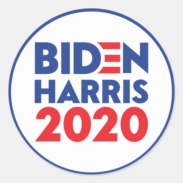 Pegatinas de Biden Harris 2020 (Anverso)