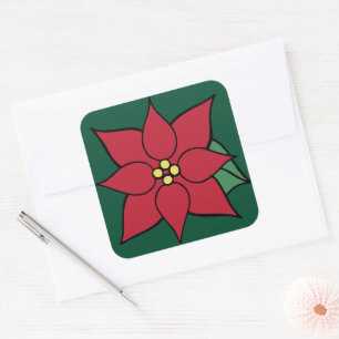 Pegatinas de Big Poinsettia