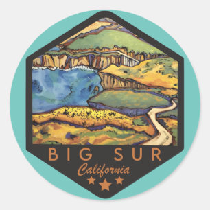 Pegatinas de Big Sur California